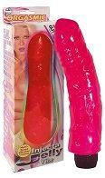 Wibrator żelowy Jelly Pink Glitter Vibrator